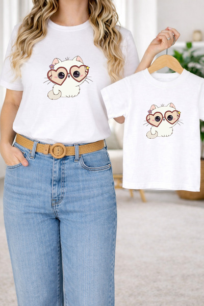 LORVEX Μπλουζάκι Mother Daughter Combination Oversize – Μπλουζάκι με στάμπα M...