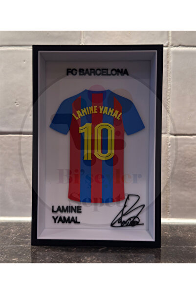 Bi'şeyler Sepeti Yamal Lamine - FC Barcelona - Forma İmzalı Çerçeve Hediyelik...