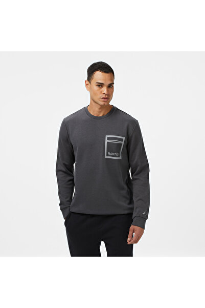 Nautica Hanorac gri pentru bărbați, croială clasică
