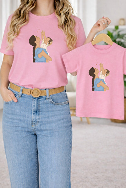 LORVEX Μπλουζάκι Mother Daughter Combination Oversize – Μπλουζάκι με στάμπα M...