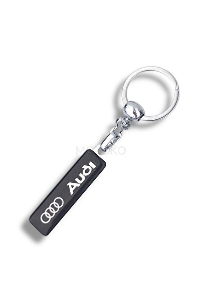 MOZOKO Υψηλής ποιότητας μαύρο μπρελόκ αυτοκινήτου με λογότυπο Audi, με στάμπα...