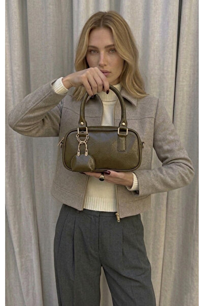 Pera Collection Yağ Yeşili Kadın Askılı Omuz ve El Çantası