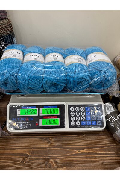 Etrofil yonca kadife ip (mavi)(480 gram)