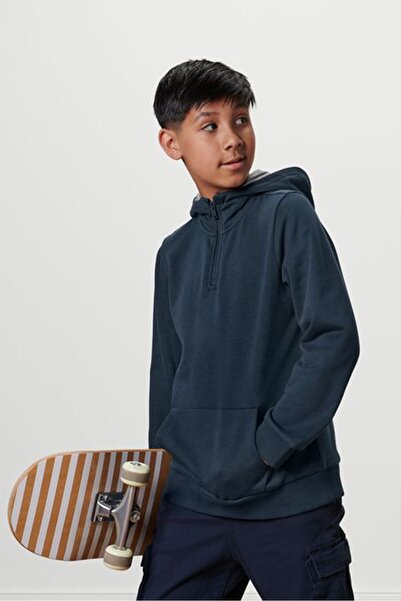 Tchibo Kids Boy Hooded Sweatshirt, Navy Blue