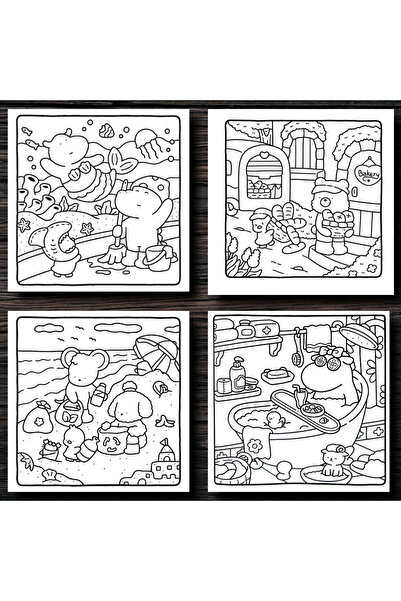 COZY Carte de colorat - 60 de ilustratii - Comfy Days