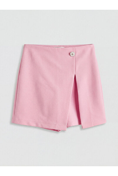LC Waikiki Nevavm Girl's A-Line Shorts Skirt with Difference in Color
