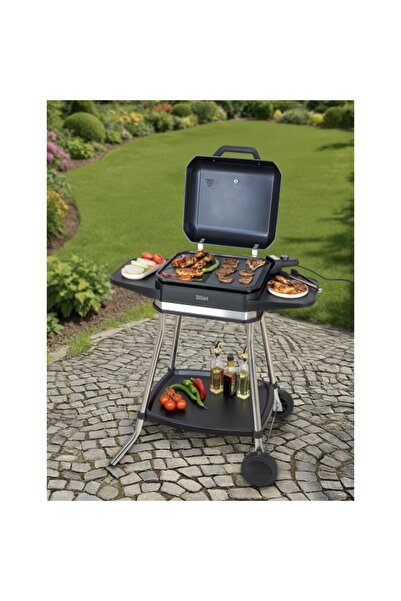 Zilan Indoor/outdoor electric grill ZLN2502, adjustable thermostat, 2 side trays