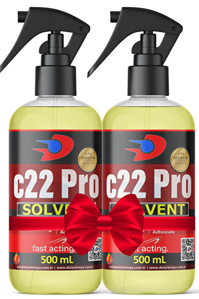 Dolar Kimya c22 Pro - Protez Saç Bant Sökücüsü Temizleyicisi - 2 x 500 mL (c2...