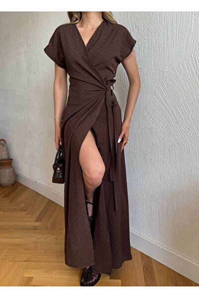 TOFAN TRİKO Rochie cu fante în două piese