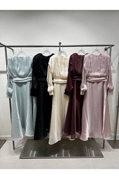 MODİVA MİX NEW SEASON!!! Şifon Organze Simli Kumaş Tesettür Abiye Elbise