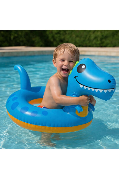 NUNU حلقة سباحة للأطفال بأشكال حيوانات |   حلقة سباحة قابلة للنفخ للبحر وحمام...