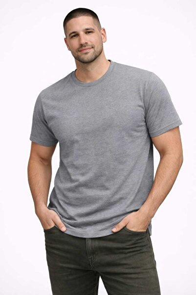 ANATOLIATEKSTILE Men's Basic Premium T-Shirt, Large Sizes, Cotton, Maximum Co...