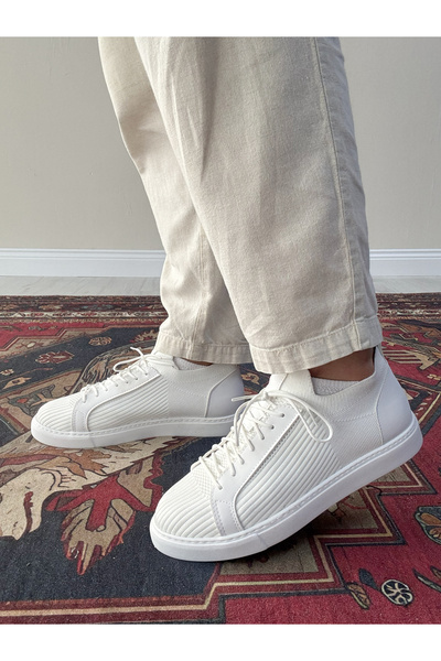 blucombin Men's Knitwear Shoes Thick Sole