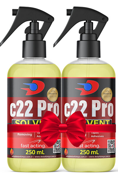 Dolar Kimya c22 Pro - Protez Saç Bant Sökücüsü Temizleyicisi - 2 x 250 mL (c2...