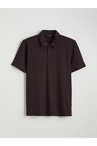 LC Waikiki Tricou pentru bărbați cu guler polo, culoare prune