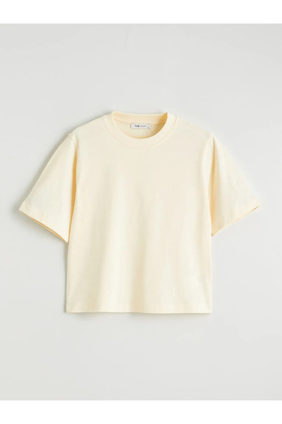 LC Waikiki   Beige Crew Neck Women's T-Shirt