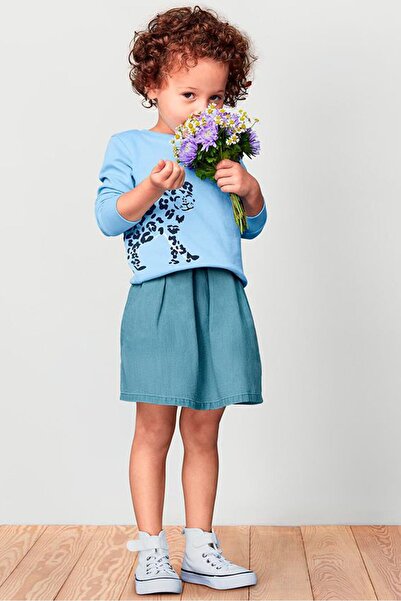 Tchibo Toddlers Girl Denim Mini Skirt, Light Blue