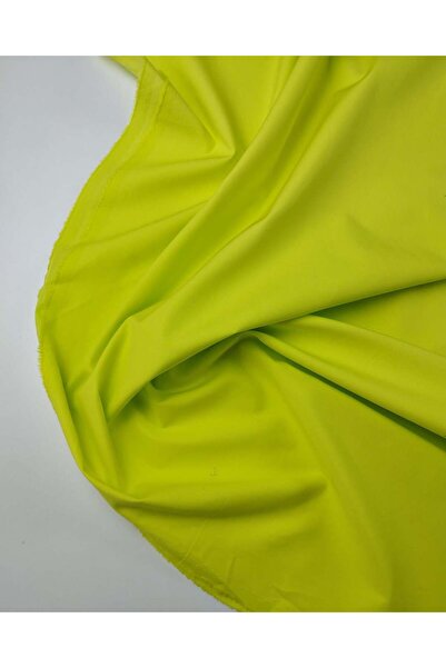 Kumaş Parça Бавовняна тканина неоново-жовто-зеленого кольору, ширина: 140 см