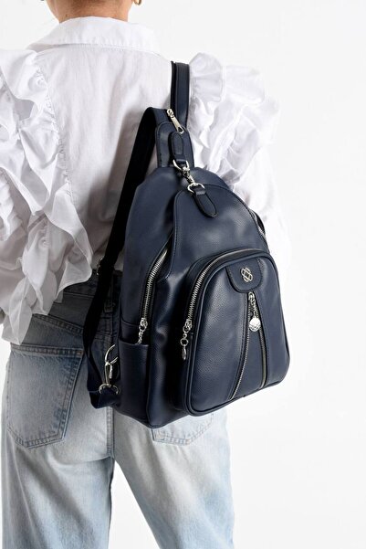 WİKİDAYS.S MODA TRENDİ Women's Backpack Multi-Compartment Daily Use Soft Leather