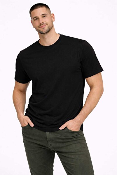 ANATOLIATEKSTILE Men's Premium Basic Fit T-Shirt – Soft Cotton, Minimalist De...