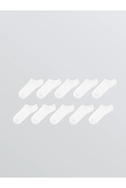 LC Waikiki White Men's Sneaker Socks 10-Pack