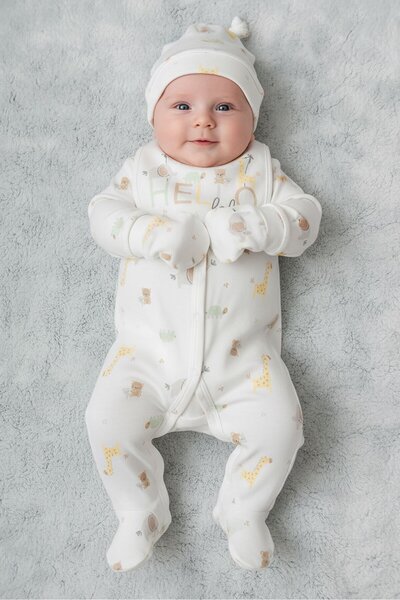 Rock A Bye Baby Boutique Toddlers Boy 5 Pieces Graphic Print Hanging Gift Set...