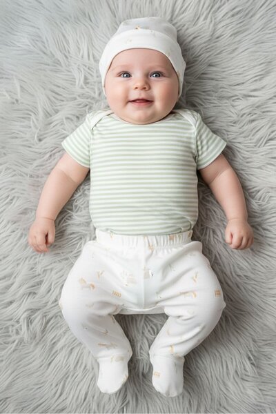 Rock A Bye Baby Boutique Toddlers Boy 10 Pcs Hanging Gift Set, Multicolor