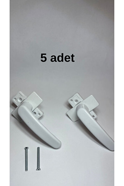 zeymen hırdavat pvc kare plastik beyaz pencere kolu