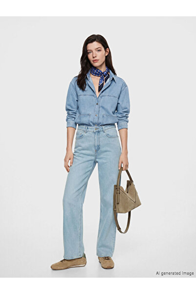 LC Waikiki YK PLUS Γυναικείο τζιν παντελόνι ίσιας γραμμής