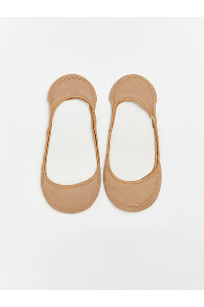 LC Waikiki Beige Women's Ballerina Socks 2-Pack