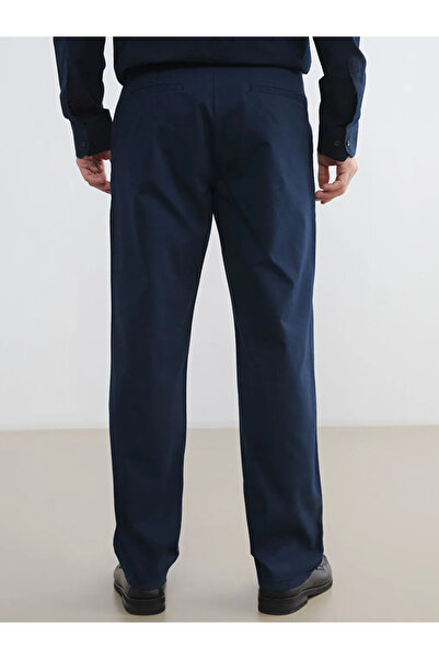 LC Waikiki Navy Blue Standard Fit Dobby Men's Trousers