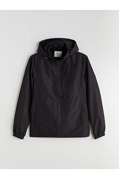 LC Waikiki Ανδρικό αδιάβροχο μπουφάν Navy Blue Standard Fit με κουκούλα