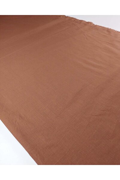 Kumaş Parça Red Brown Colored Cotton Voile Fabric 140X280Cm