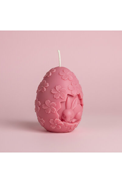 Claren Candles Easter Bunny Egg Scented Candle - Handmade, Natural Soy Wax