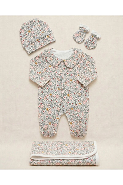 Zezig Minelle 4 Parça Hastane Çıkışı Seti %100 Pamuk