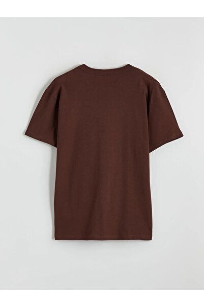 LC Waikiki Brown Boy's Summer Printed T-Shirt