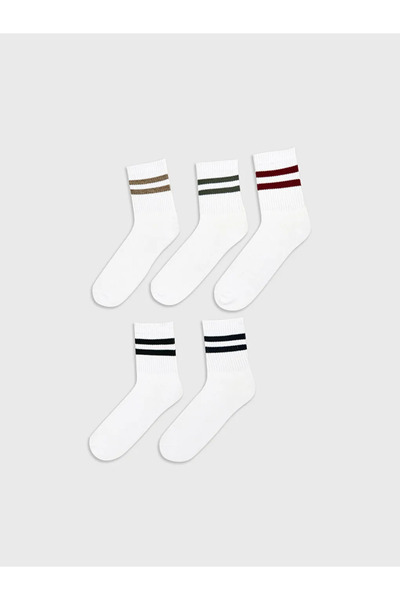 LC Waikiki Mixed Striped Men's Socks 5-Piece Set