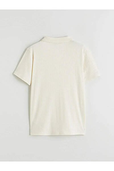 LC Waikiki Beige Polo Collar Boys' T-Shirt