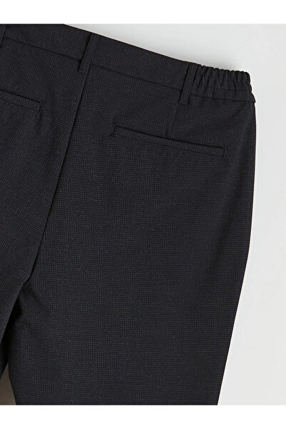 LC Waikiki Navy blue standard fit men's trousers with elastic waist