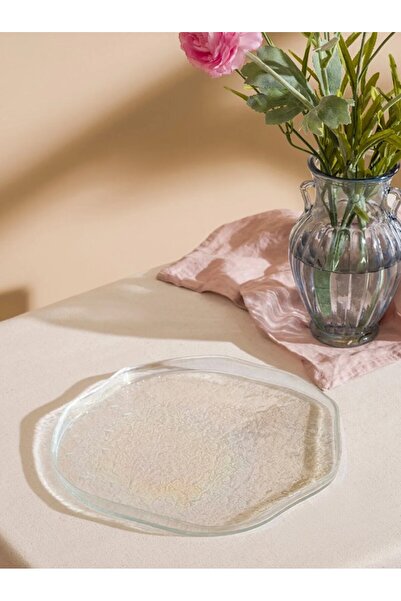 LC Waikiki LCW HOME Renksiz Cam Servis Tabağı 28 Cm