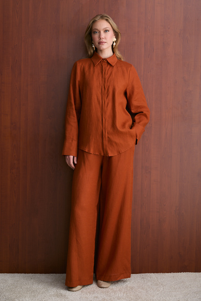 Melike Tatar Linen Trousers 32-2765-1