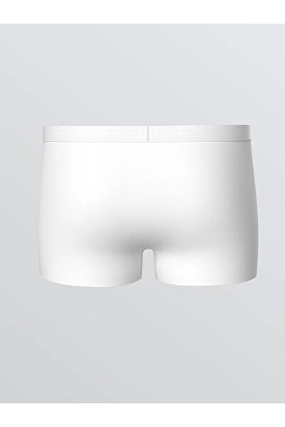 LC Waikiki Λευκό Standard Fit Βαμβακερό Εύκαμπτο Ανδρικό Μποξεράκι 3 τεμαχίων