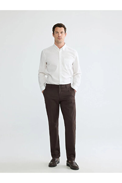 LC Waikiki Brown Standard Fit Gabardine Men's Chino Pants