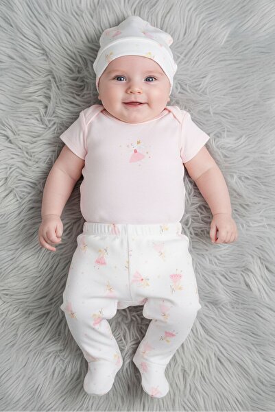 Rock A Bye Baby Boutique Toddlers Girl 10 Pieces Allover Print Bodysuit Set, ...