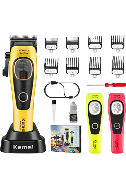 Kemei KM-1920, hem profesyonel berberler hem de ev kullanımı için tasarlanmış