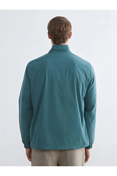 LC Waikiki Petrol Standard Mold Mock Neck Men's Coat