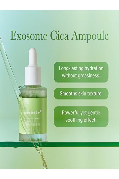 Medicube Exosome Cica Tea Tree Ampoule for Sensitive Skin with Centella Asiat...
