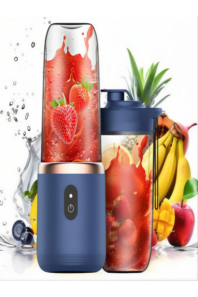 MACVI Portable Rechargeable Blender 400 ml – Smoothie Mixer with 2 Cups and USB