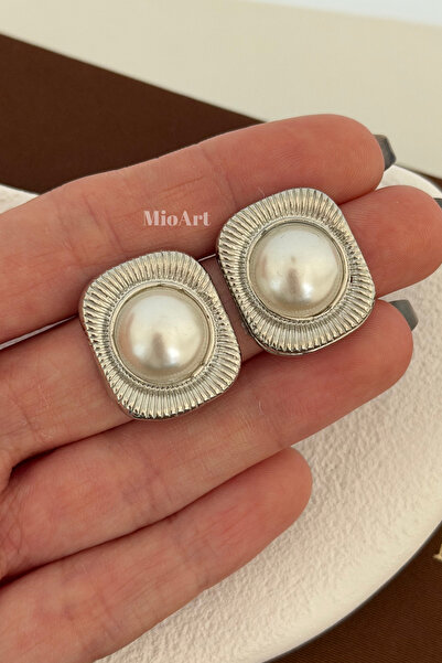 MioArt Simulated Pearl Drop Earrings