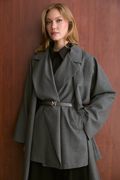 Melike Tatar Polyviscon Shawl Jacket 32-2700